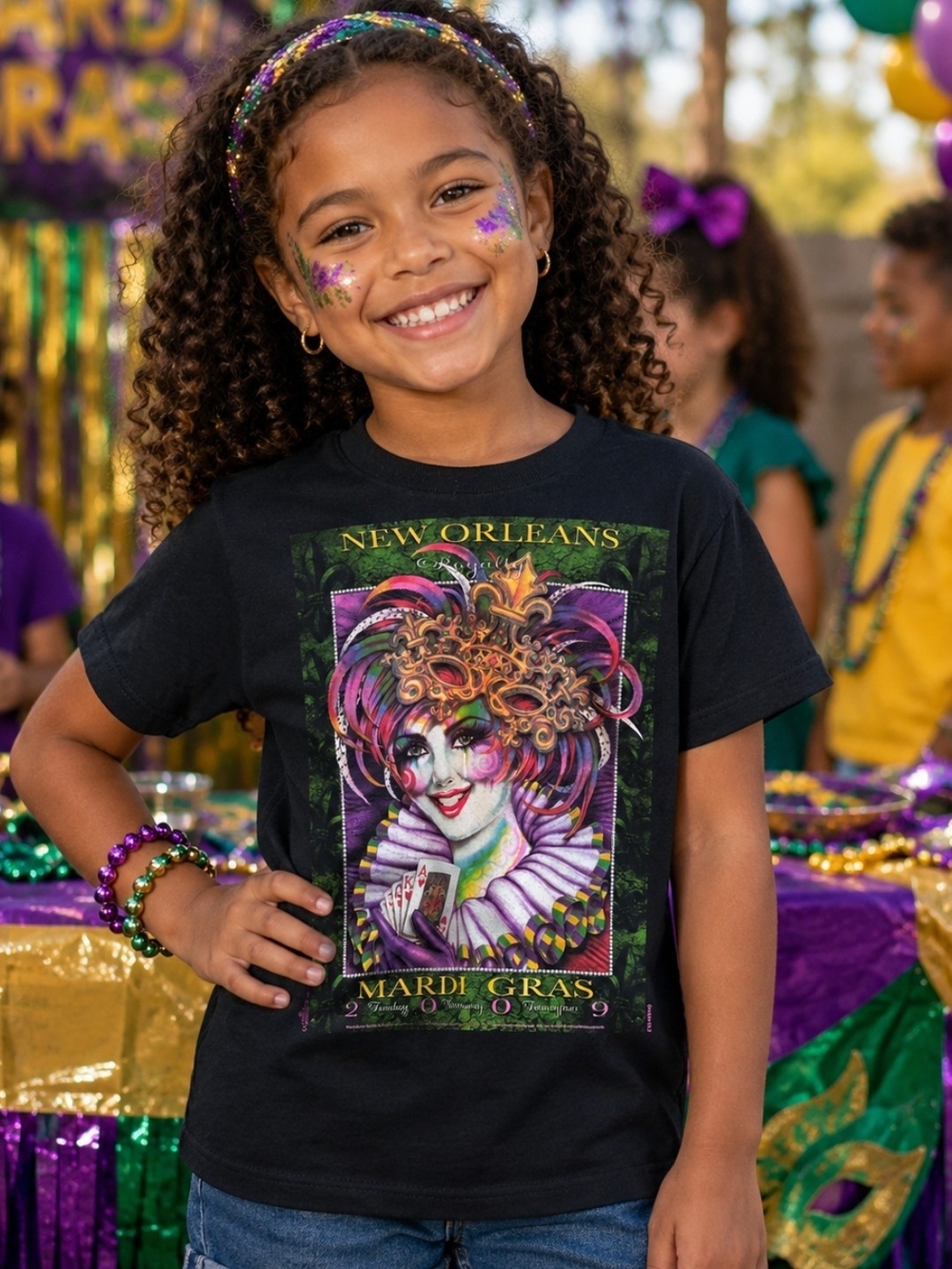 Poshmark Title

2009 New Orleans Mardi Gras Royalty Graphic T-Shirt Youth Small